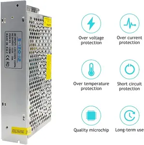 Fonte de alimentação, fonte de alimentação led do oem 24v 60w 100w 150w 200w 400w fonte de alimentação 12v 100w led