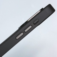 Coque de téléphone vierge avec rainure de 1 mm pour iPhone séries 18, 17, 16, 15, 14, 13, avec anneau métallique pour appareil photo et bouton indépendant en métal