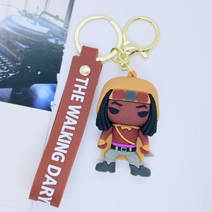 Nuovo Portachiavi Creativo Cartoon <span class=keywords><strong>Walking</strong></span> <span class=keywords><strong>Dead</strong></span>, Ciondolo per Borsa e Auto, Accessori Regalo all'Ingrosso - Product Image 2