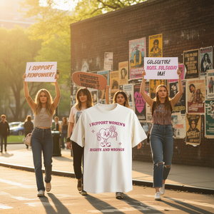 T-Shirt Femminista da Donna Comfort Colors, Vestibilità Regolare, 100% Cotone, Collo Tondo, Casual, per Tutte le Stagioni, Maglietta Stampata - Product Image 2