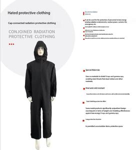 <span class=keywords><strong>Traje</strong></span> de Protección Contra la Radiación, Sin Plomo, con Gorro, Negro, de Manga Larga, de una Sola Pieza, <span class=keywords><strong>Anti</strong></span> <span class=keywords><strong>Nuclear</strong></span> - Product Image 5