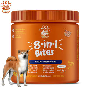 Tabletas multivitamínicas bajas de Moq, probióticos para perros, digestivos, cadera y articulaciones, masticables suaves, suplementos y vitaminas para el cuidado de la salud de mascotas - Product Image 1