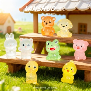 ของตกแต่งสัตว์เรซิ่น Lanshuo ดีไซน์การ์ตูนน่ารัก สำหรับตกแต่งบ้าน ชุดงานฝีมือ DIY แพ็คแบบคละ - Product Image 1