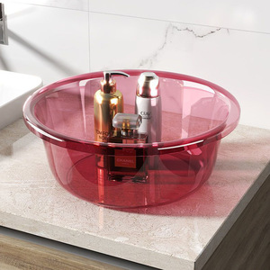 Lavabo de plástico para baño doméstico transparente grueso, lavabo para pies - Product Image 3