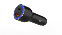 Pengisi Daya Mobil 100W Tipe-C + 18W USB PD 3.0 Pengisian Cepat Daya Tinggi dengan Proteksi OTP untuk Laptop, Kamera, Earphone & Peralatan Listrik