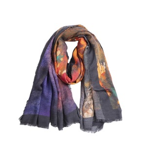 Pañuelo de Algodón Modal con Logotipo Personalizado, Estampado Tie-Dye Ombré, Chal Cuadrado para Primavera/Otoño, Venta al Por Mayor Directa de Fábrica - Product Image 5