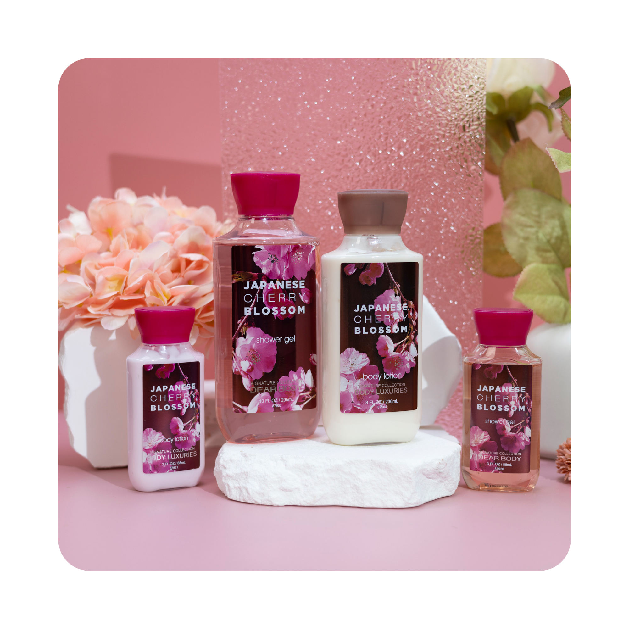 Japanese Blossom Sophisticated Gift Set For Girlfriend Perfume And Body Care 