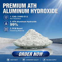 Hidróxido de Aluminio (ATH) en Polvo, Grado Industrial, 99% de Pureza, CAS 21645-51-2, Sin Halógenos, Retardante de Llama, 1m / 3m / 5m / 10m