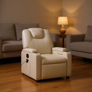 Poltrona Reclinabile Elettrica in Ecopelle con Massaggio Schiena, con Presa Elettrica per Uso Domestico - Product Image 2