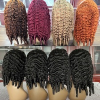 Perruque Pixie Frisée Birmane Cheveux Humains Vierge Bruts Perruque Frontale en Dentelle HD Fournisseur Pré-Épilée Sans Colle Perruques Cheveux Humains Lace Front