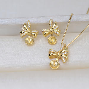 Collar con Colgante de Plata S925 para Mujer, Juego de Perlas de Cabello Fetal de 7-9 mm, Soportes Vacíos, Accesorios de Joyería de Moda - Product Image 3