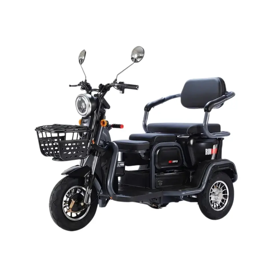 Wholesale Electric bicycle Three-Wheel Electric Motorcycle Electric Tricycle Home Transportation