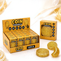 Boîte mystère individuelle de pièces de monnaie scintillantes souples – Ornement de bureau, cadeau surprise de collection pour fête d'anniversaire d'enfants