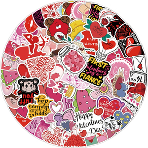 Ngày Valentine Nhiệt Nhãn Sticker Bao Bì Nhãn Tùy Chỉnh Dính Giấy Không Thấm Nước Hình Trái Tim Dán - Product Image 5