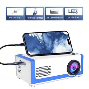 Proyector LED con USB, Mini Proyector Portátil 1080P, Control Remoto, Proyector de Películas para Interiores/Exteriores M1 - Product Image 5