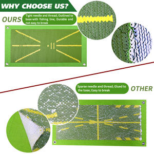 Tapis de parcours de golf personnalisé, tapis de bâton de practise de golf, tapis d'entraînement intérieur, adapté aux tests de swing et à l'entraînement au bâton. - Product Image 5