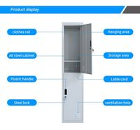 Casiers à double porte en acier à deux niveaux personnalisés pour salle de sport, maison, bureau, hôtel, vestiaires - Design moderne, options de serrures à code modulaires