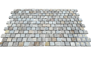 حجر الكوارتزيت الذهبي الطبيعي على شبكة للفناء - Product Image 3