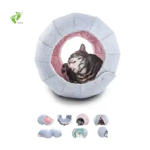 Longsen manufacture modern cat dog toys furniture bed funny folding multi function outdoor indoor pet houses furniture