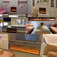 Cheminée artificielle pour la maison, cheminée américaine, flamme simulée, cheminée électrique décorative intégrée