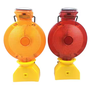 Cảnh báo giao thông năng lượng mặt trời Powered di động LED chướng ngại vật ánh sáng đường giao thông thông minh Cone xây dựng cảnh báo nhấp nháy ánh sáng - Product Image 1
