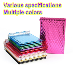 Enveloppe matelassée métallique en polyéthylène irisé, personnalisée, rose brillant, 0,5 mil, non toxique, pour expédition, 6x10, 4x8 pouces, GTU PB00AF1 - Product Image 2