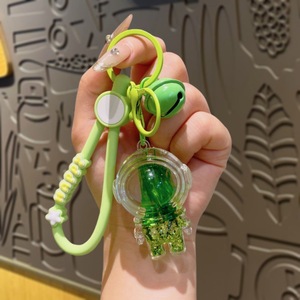 En gros, Porte-clés pendentif pour sac à dos et cartable, avec figurine astronaute de dessin animé et bouteille de sable mouvant, petit cadeau pour enfants - Product Image 6