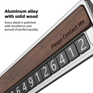 Scheda di parcheggio temporaneo per auto Mini Cooper S JCW F55 F60 R60 U25 Countryman 2025 ruotare numero di telefono targa in alluminio Park Stop - Product Image 5