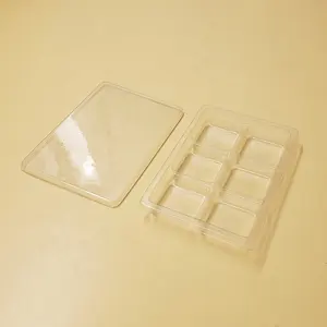 schokoladentablett ODM blister-verpackung für clamshells köder kundendefinierte blister-verpackung für karte transparent für eis tablett