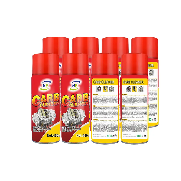 2023 Hot Sell Auto Verzorgingsproducten Aerosol Carburateur Cleaner Blokkering Carb Cleaner