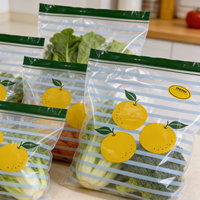 Sac refermable en PE de qualité alimentaire, imprimé sur mesure, durable et inscriptible, pour la conservation des sushis et le stockage des aliments