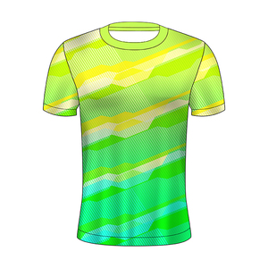 Cetak Digital pola sublimasi kustom kaos oblong sepak bola lengan pendek pakaian olahraga poliester 100% baju oblong untuk pria - Product Image 1