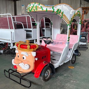 Carroza Turística Eléctrica Totalmente Metálica de Color Personalizado, Suministro Directo de Fábrica, Cubierta con Diseño de Dibujos Animados, Carroza Panorámica para Parques - Product Image 6