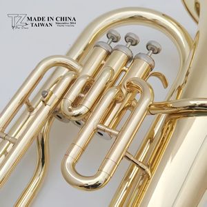 Venta Directa <span class=keywords><strong>de</strong></span> Fábrica: Euphonium en Si bemol con <span class=keywords><strong>3</strong></span> Válvulas Verticales, Cuerpo <span class=keywords><strong>de</strong></span> Latón Lacado en Oro, Instrumento Musical <span class=keywords><strong>de</strong></span> <span class=keywords><strong>Viento</strong></span> <span class=keywords><strong>de</strong></span> Latón Tipo Tuba - Product Image 6