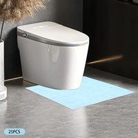 Tapis d'urinoir pour hommes salle de bain jetables couleur bleue tampons d'urinoir Super absorbants tapis de sol d'urinoir anti-dérapant
