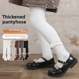 Nouveaux Leggings en Coton Tricoté Respirant pour Filles, Collants à Nœud Papillon en Velours Fin pour Enfants - Product Image 1