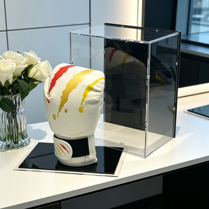 New Arrival Premium Custom Logo Acrylic Boxing Glove <b>Display</b> <b>Case</b> for Home <b>Display</b> - Product Image 5