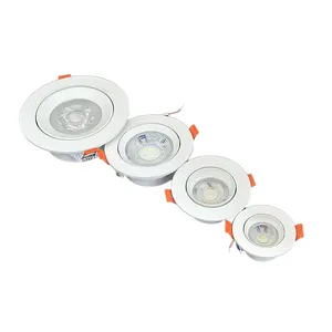 Manufacturer Recessed Ceiling Light Adjustable Spotlight Anti-Glare Led Downlight 12W Warm White Color