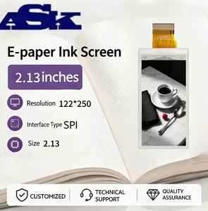 Encre électronique bistable 250x122 <span class=keywords><strong>2</strong></span>,13 pouces pour l'affichage électronique des prix (ESL) en vente au détail |   Module SPI EPD à très faible consommation d'énergie |   Système d'étiquettes de prix pour étagères - Product Image 1