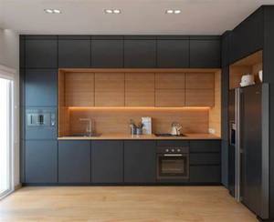 Hot Sale Kitchen Cabinet Black Modern Kitchen Cabinet Kitchen Cabinets Complete Sets - Product Image 5