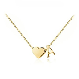 Collier minimaliste élégant de style occidental avec pendentif lettre anglaise pour femme - Product Image 1
