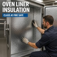 Matériau d'isolation thermique moderne et écologique en feuille d'aluminium avec R4.0 pour applications en four à haute température et sur toiture