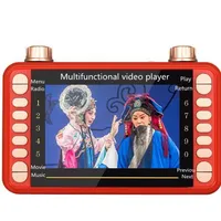 Lettore video multifunzione oem/odm movie music usb tf card 64gb FM Radio speaker