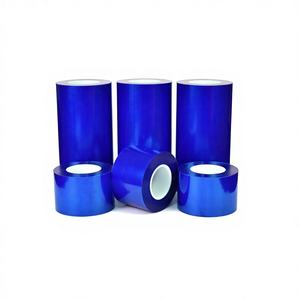 Película Protectora Electrostática de PVC Transparente Azul, Venta de Fábrica, para Protección de Superficies de Puertas, Ventanas, Gabinetes, Láminas de Plástico y Metal - Product Image 3