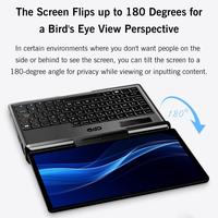 GPD MicroPC 2 PC Gaming genggam, PC Mini layar FHD berputar 7 "dengan port I/O penuh Win11 Pro 16GB + 512GB