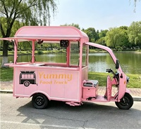 Carrito de Comida Multifuncional con Motor Eléctrico, Carrito de Barbacoa Móvil y Caravana