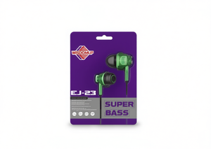 Auricolari Cablati Wisdomup EJ-23 con Driver Dinamico Super Bass, Connettore da 3,5 mm, Struttura in Plastica e Metallo - Product Image 1