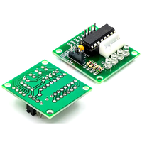 Placa controladora de motor paso a paso de 5 cables y 4 fases, placa de prueba ULN2003, accionamiento de polo positivo-negativo de 5 V