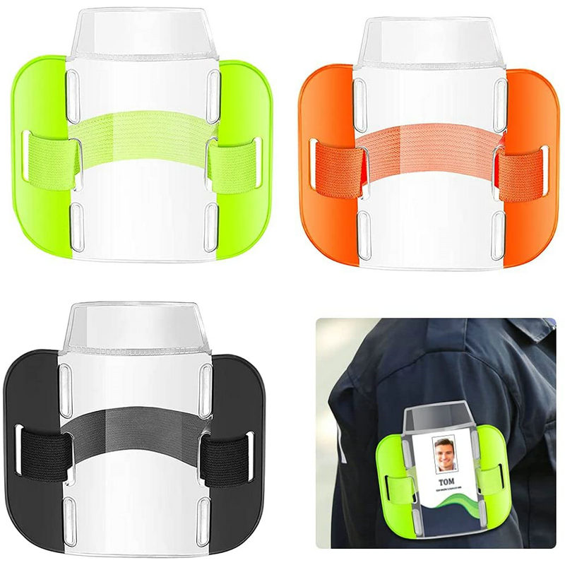 SECURITY ARMBAND SIA ID Badge Holder New Tactical Card Hi Viz Arm Bands