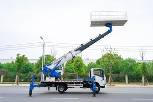 Plateforme élévatrice à flèche télescopique 1SUZU de 12 mètres pour le levage de personnes et de marchandises en hauteur - Product Image 2